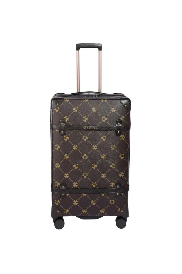 Buy CARLTON Brown Signature Solid Polypropylene TSA Lock 8 Wheels Hard Trolley Shoppers Stop