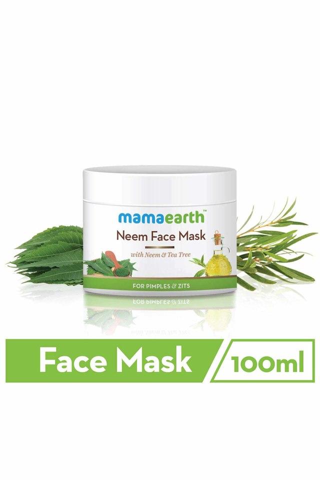 Buy MAMAEARTH Neem Face Mask With Neem & Tea Tree for Pimples & Zits