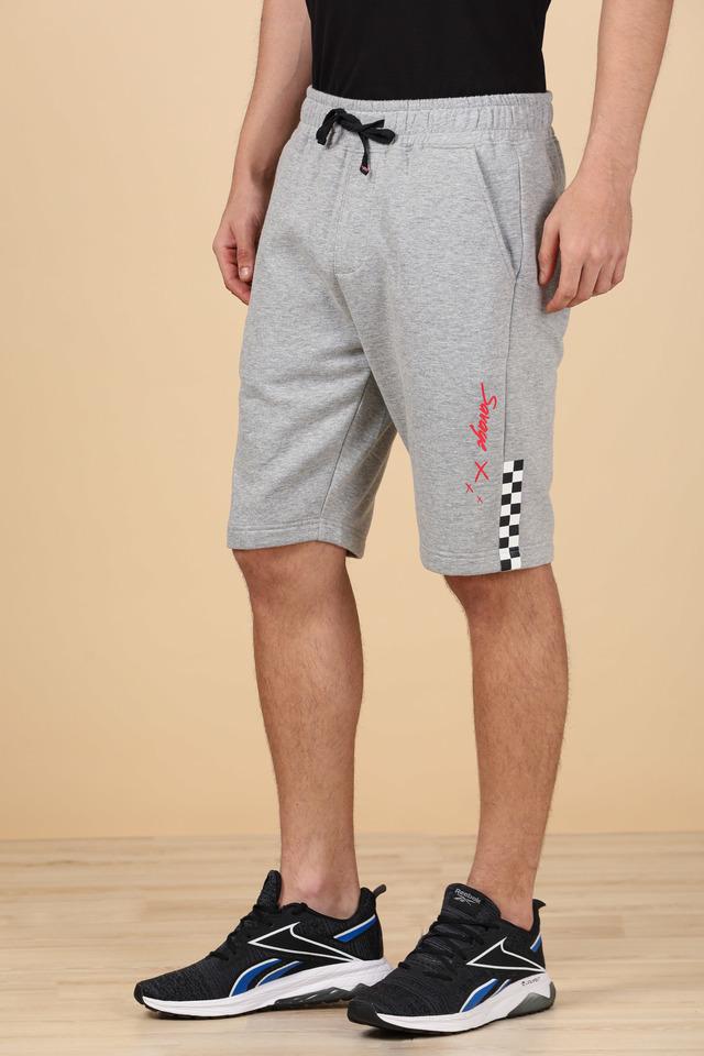 INFUSE -  Grey Melange Shorts - Main