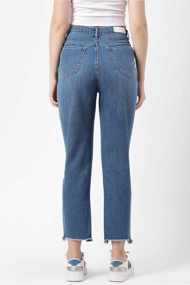 Buy KRAUS Baggy Fit Ankle Length Cotton Women's Jeans | Shoppers Stop