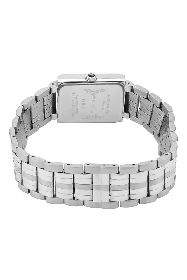 FOCE Multifunction Black Dial Metal Belt Watch For Men-FS01SSM-SILVER – Foce  India