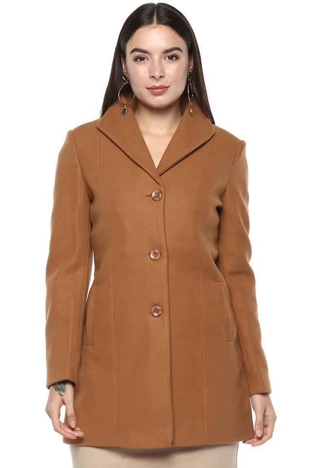 Buy DUKE Tan Womens Solid Jacket Shoppers Stop