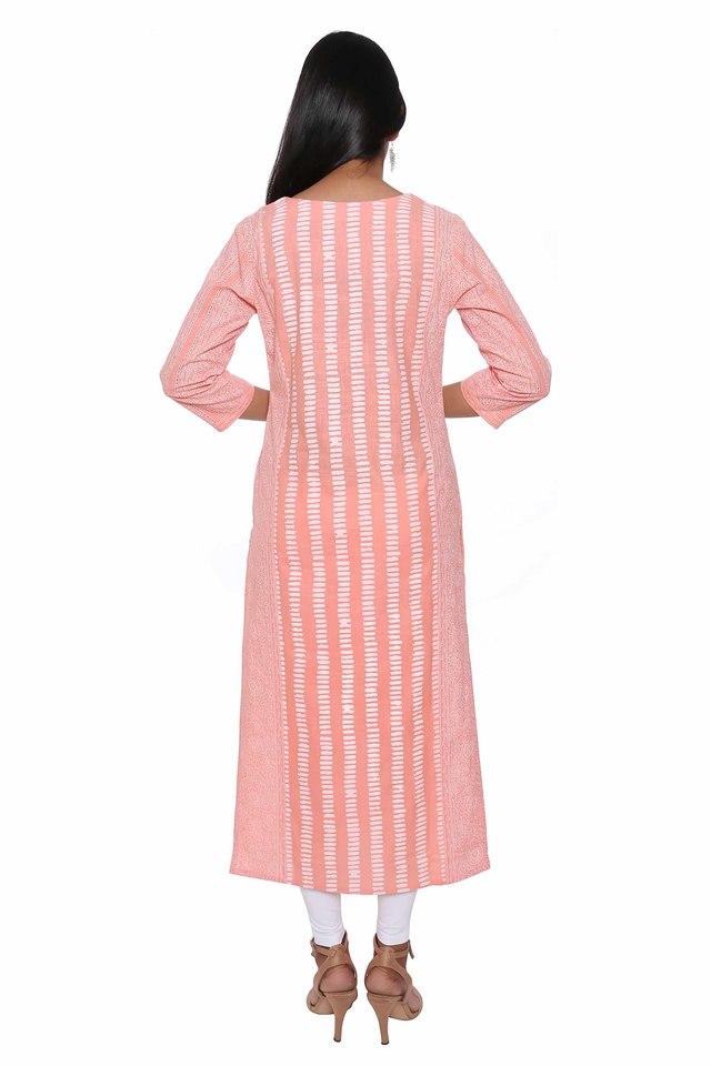 Kashish by Shoppers Stop Womens Embroidered Calf Length Occasion Wear Kurta  (S21KSKU284FB003,Pink,Extra Large) : Amazon.in: Fashion