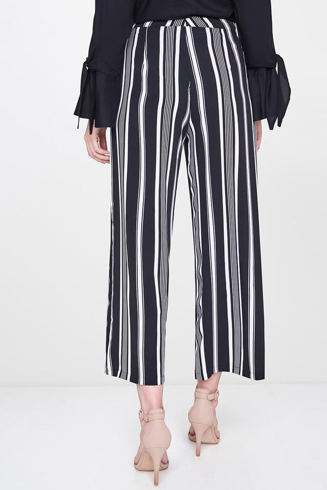 ASOS DESIGN elastic waist side stripe pants in pink with stone stripe | ASOS