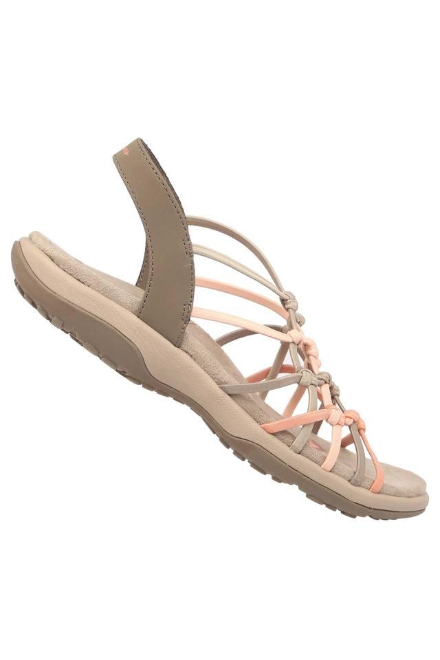 Buy SKECHERS Taupe Womens Casual Wear Slipon Sandals Shoppers Stop