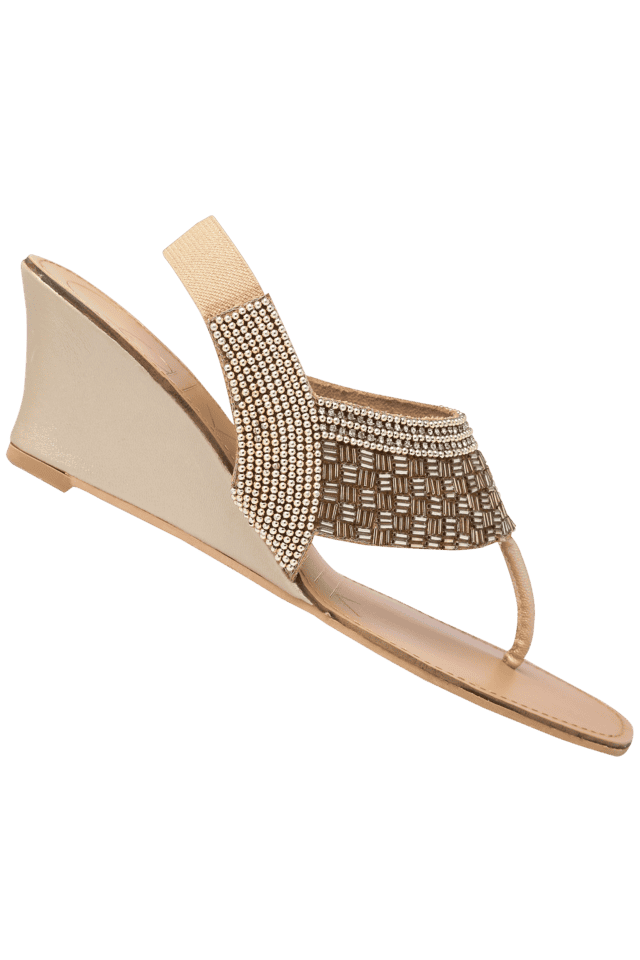 Catwalk golden hot sale wedges