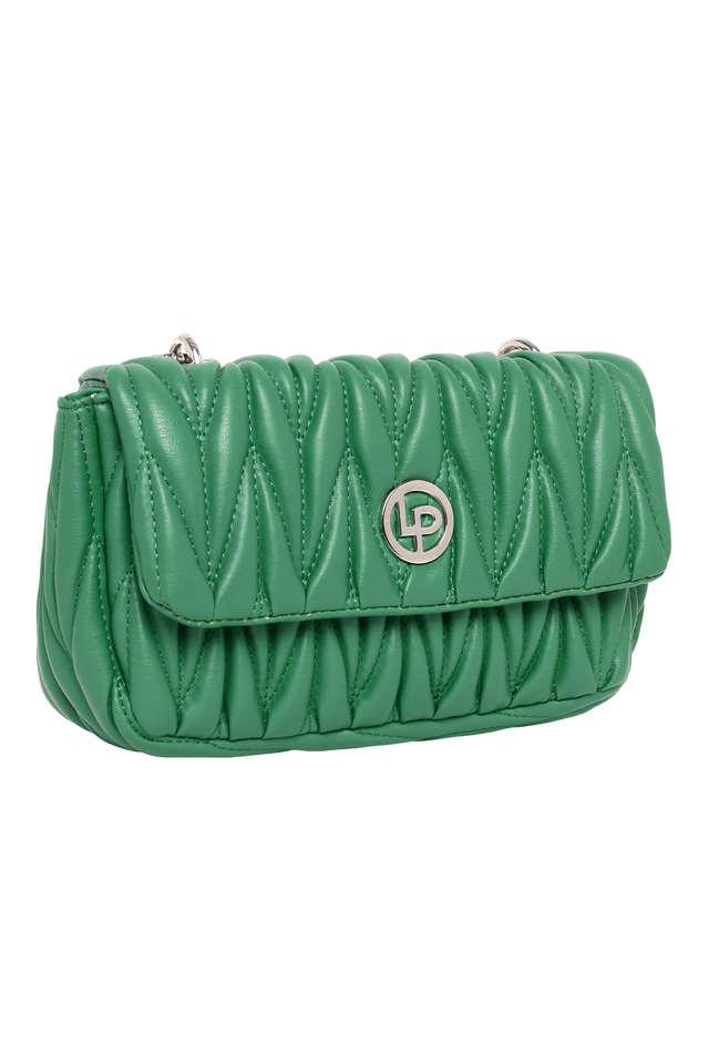 Green leatherette hotsell sling bag