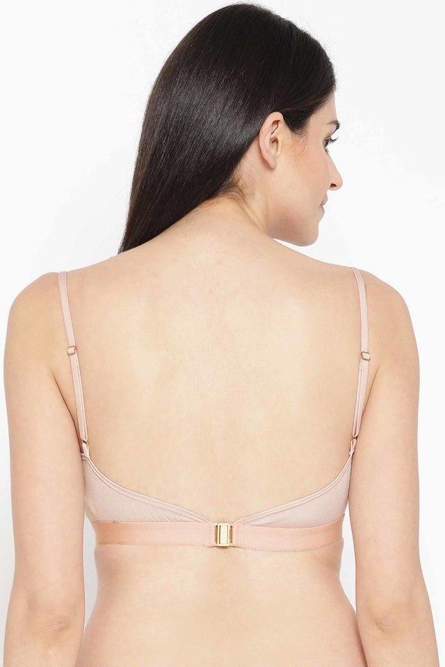 Beige Shimmered Bralette Top