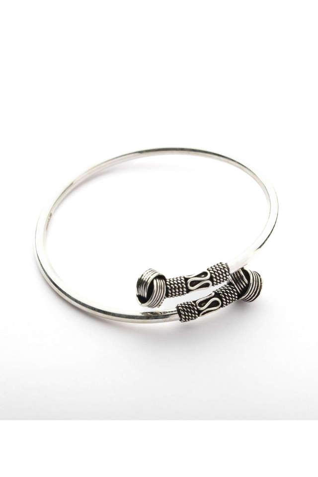 Sterling Silver Screw Design Bracelet For Men  Silver Palace