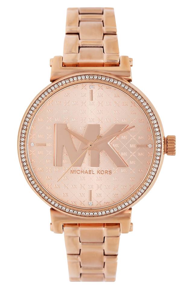 Buy Michael Kors MK4340 Pyper Analogue Watch | Rose Gold-Toned Color Women  | AJIO LUXE