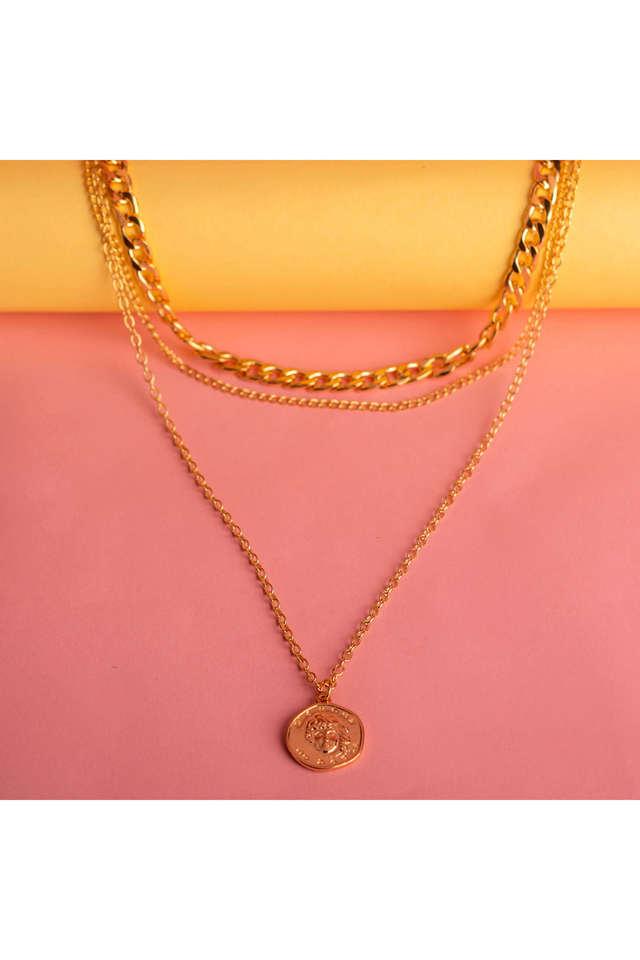 Women's Gold Chain Necklace Set, 3 Pieces - Walmart.com