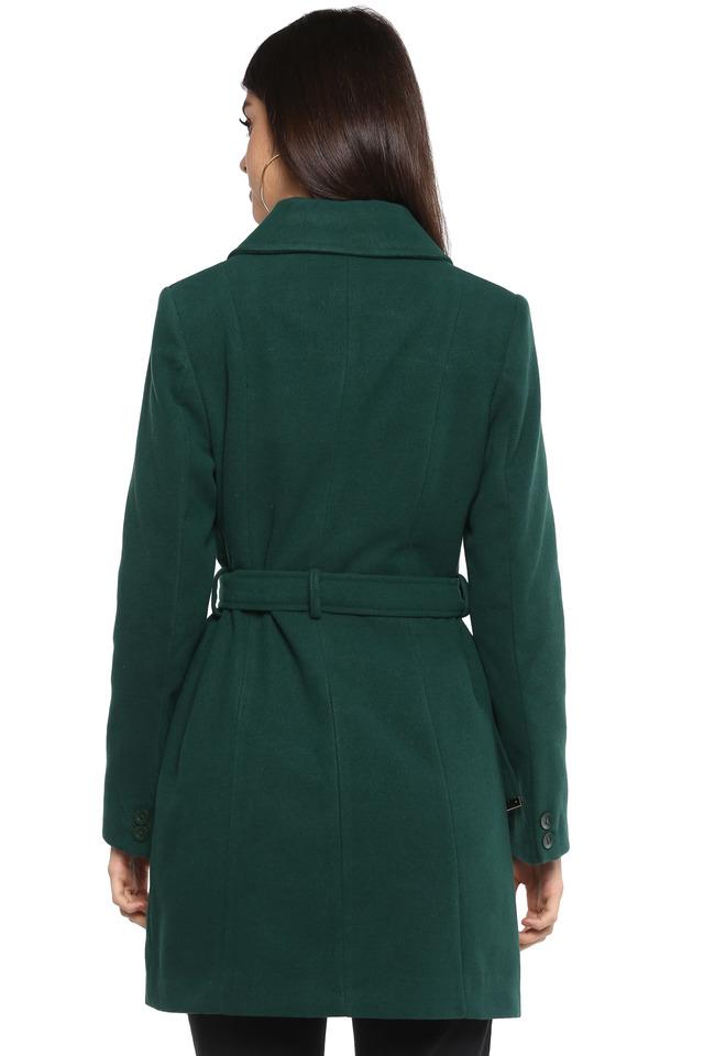 Green overcoat outlet women's