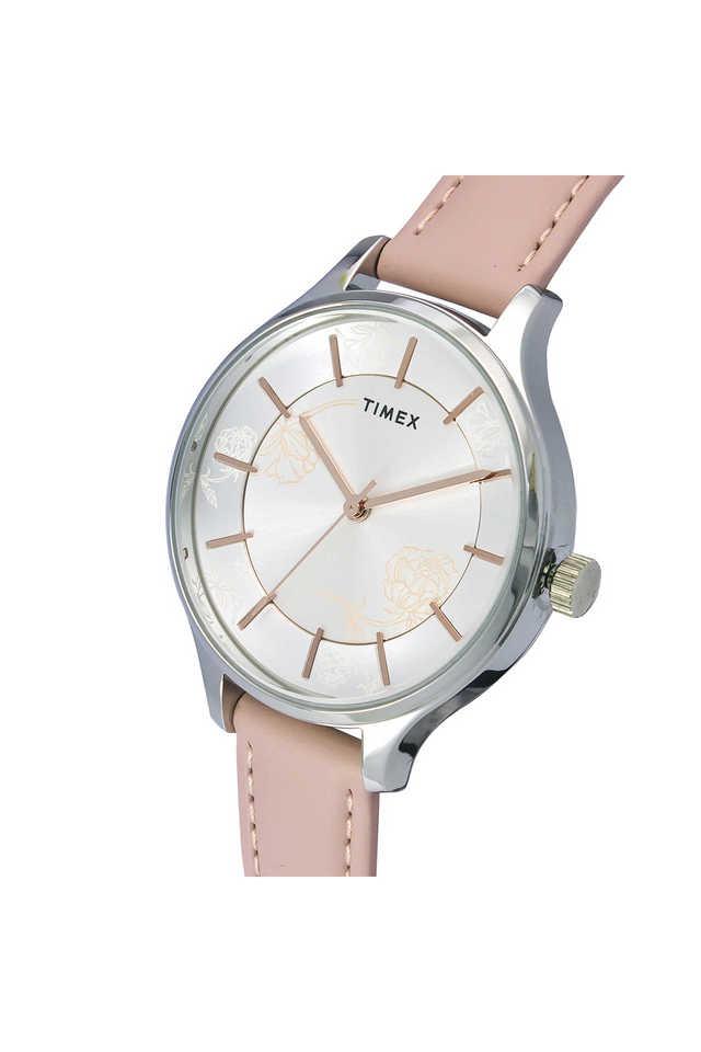 Timex leather watch discount womens