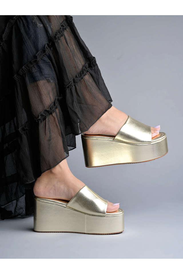 Lock It Flat Mules - Luxury Gold