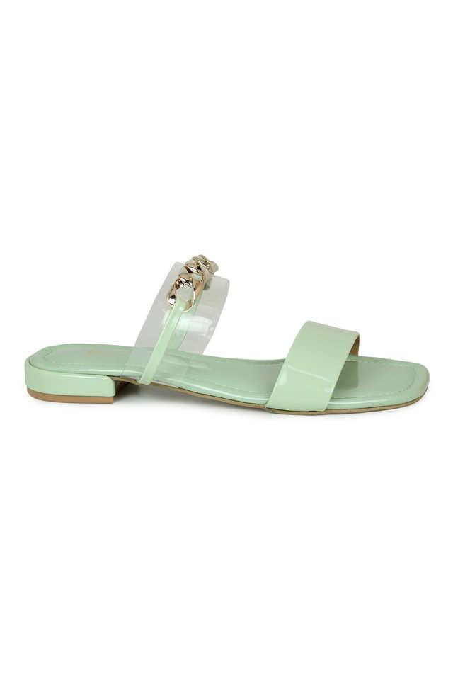 Womens best sale green sandals