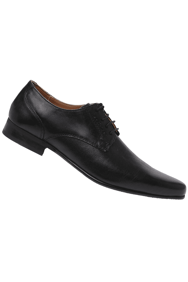 Redtape Men's Slip-On Smart/Formal Shoe - Heddon Black Leather - 9