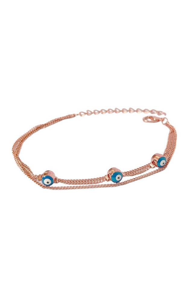 Evil eye rose hot sale gold bracelet