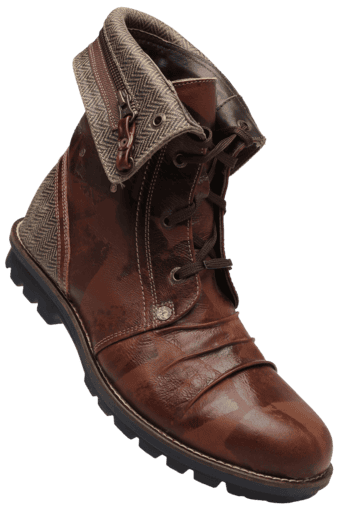 long leather lace up boots