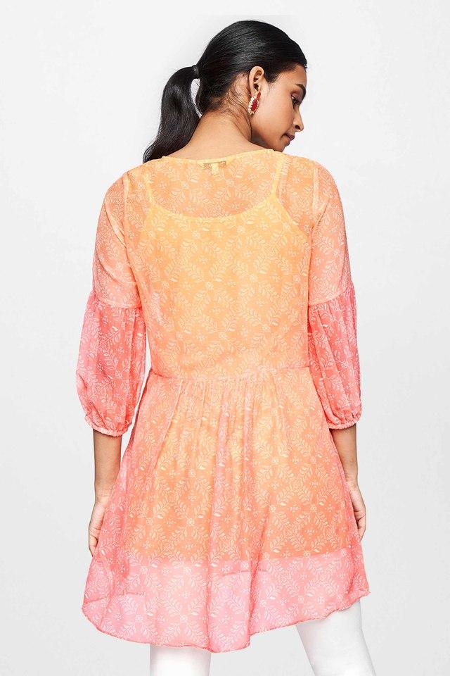 global desi orange tunic