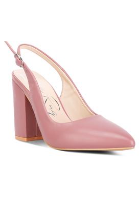 Pointed block heel discount shoes