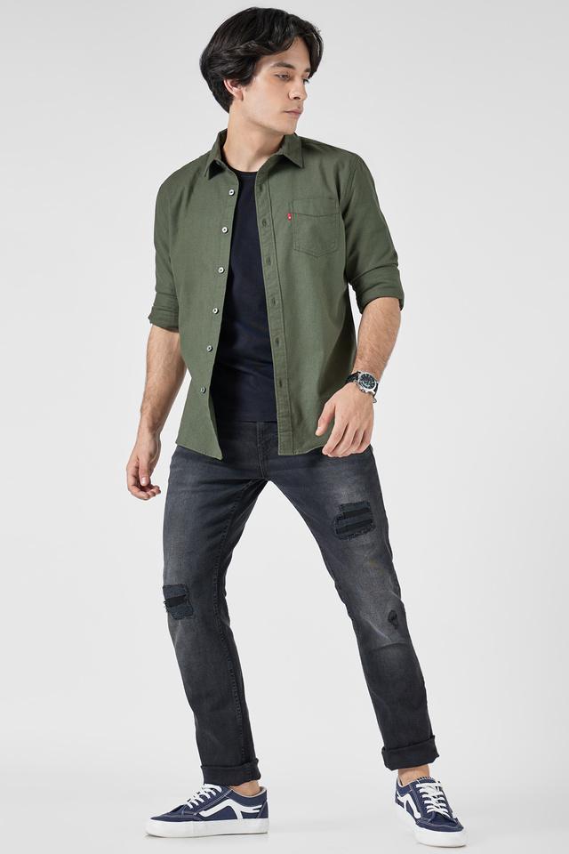 Mens cheap green levis