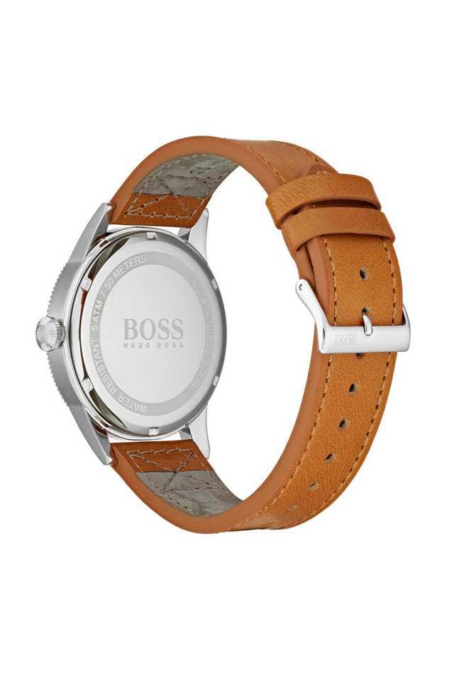 Buy BOSS Legacy Blue Dial Leather Analog Watch For Men Shoppers Stop