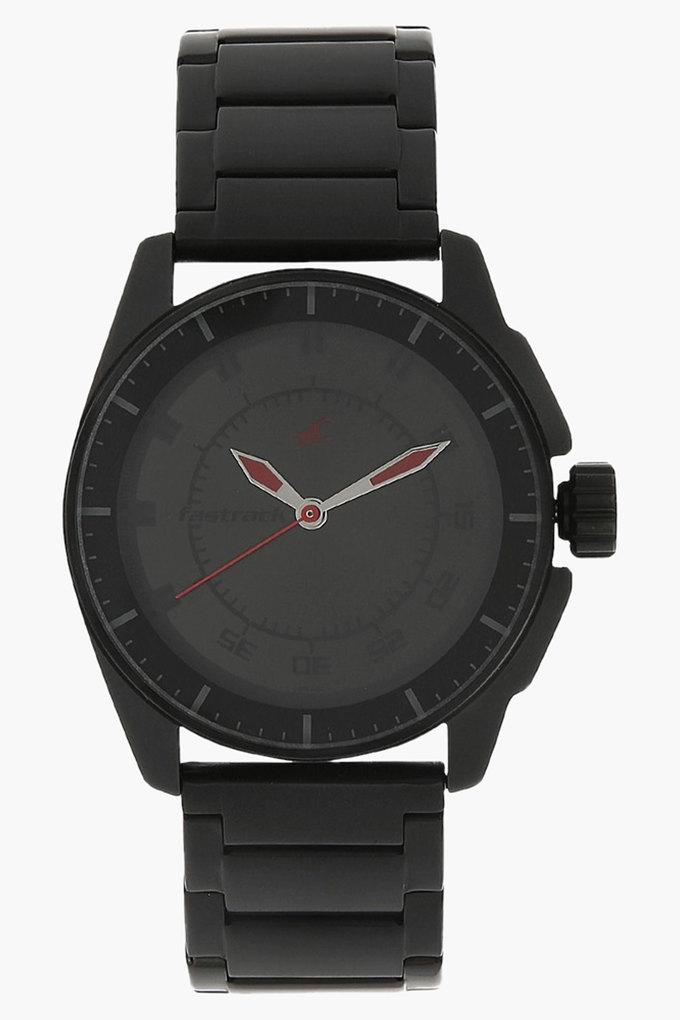 Fastrack watch in hot sale black chain