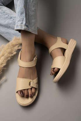 Girls cream sandals hot sale