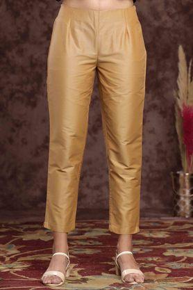 Go Colors Women Solid Mid Rise Silk Pant  White Buy Go Colors Women Solid  Mid Rise Silk Pant  White Online at Best Price in India  Nykaa