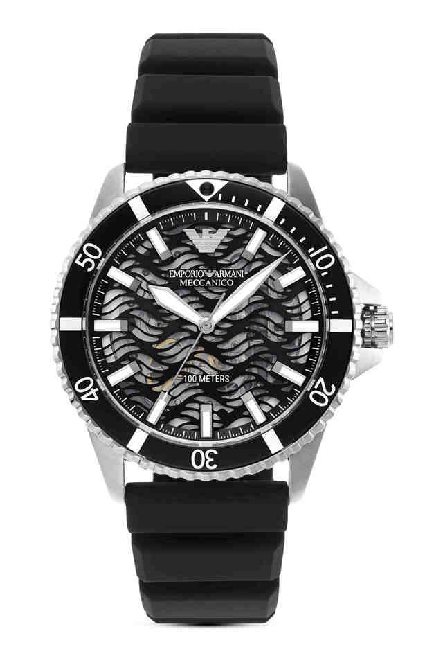 Grab this Emporio Armani Automatic 40 mm Black Dial Leather Analog Watch  For Men - AR60064 in your pocket budget|watchbrand