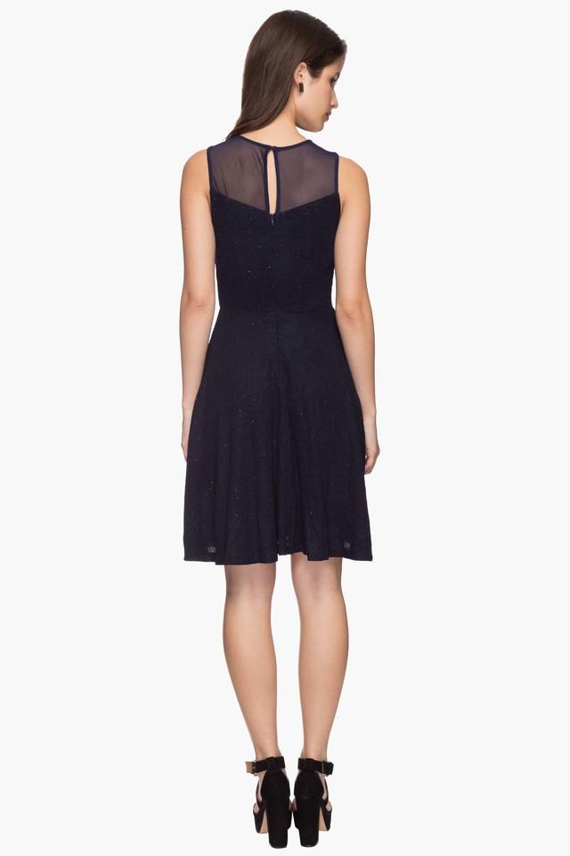 Sheer skater outlet dress