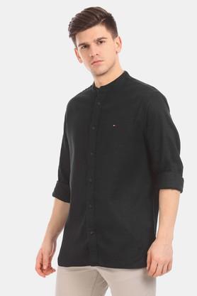 Mens black tommy hilfiger 2025 shirt