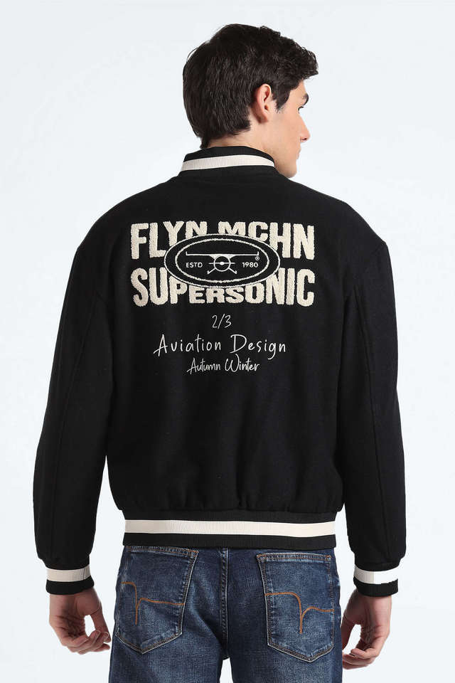 Buy Flying Machine Flying Machine Men Black Solid Puffer Jacket at Redfynd