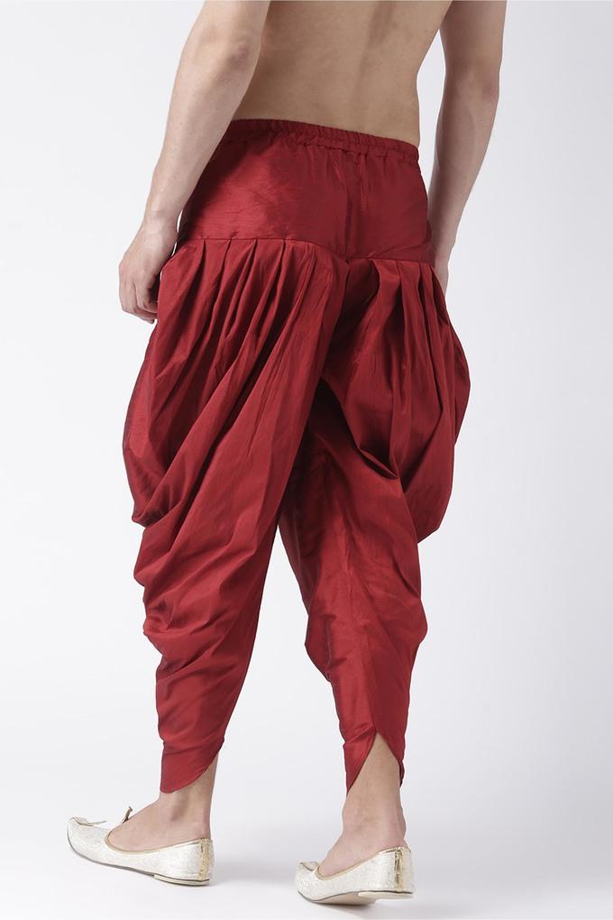 Buy Black Dhoti Pants With Metal Hanging Trim Online - Shop for W