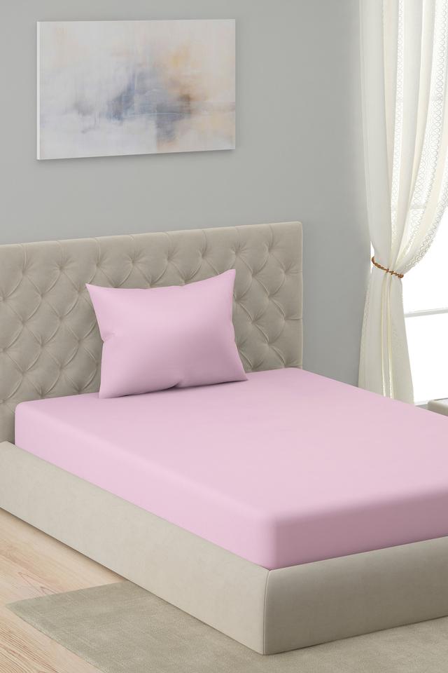 Buy HOMESTOP Plain Dyed Single Bed Sheet Set Shoppers Stop