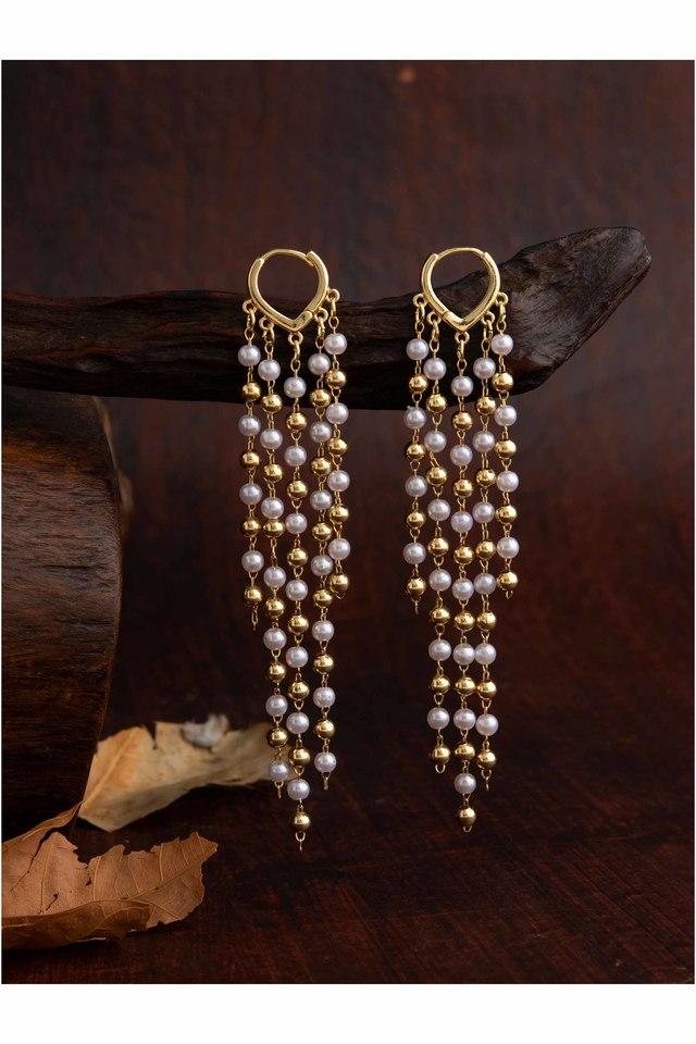 Long clearance moti earrings