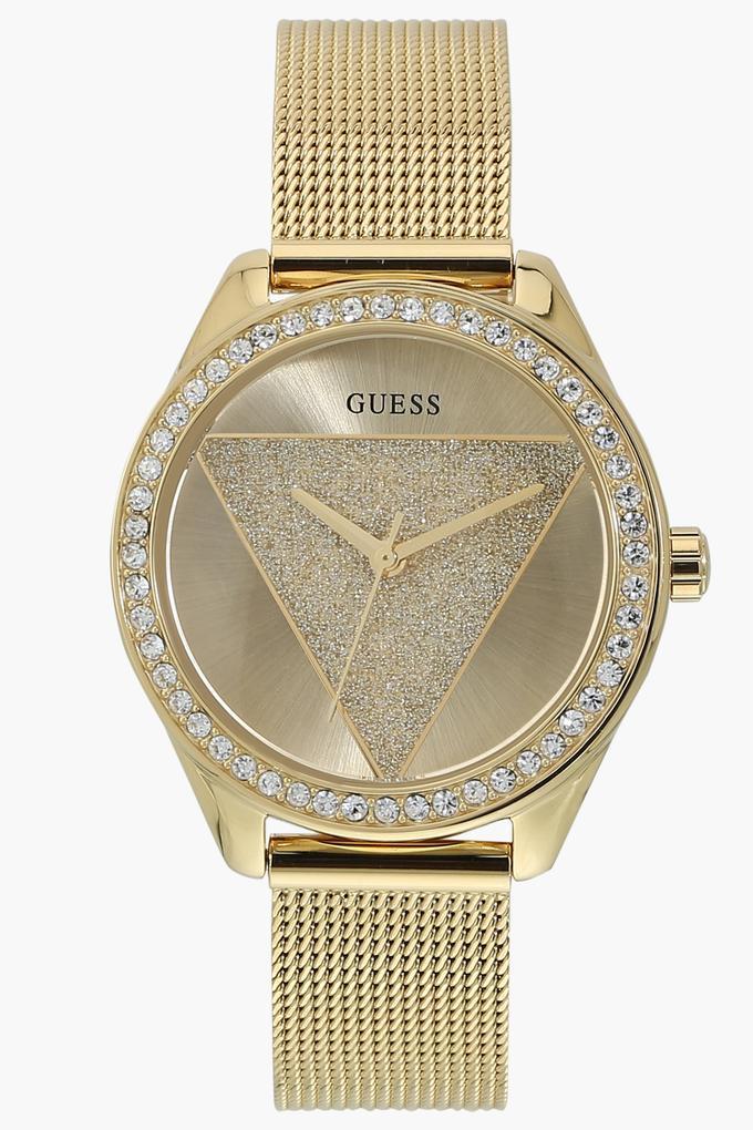 Buy GUESS Womens Analogue Champagne Dial Metallic Watch