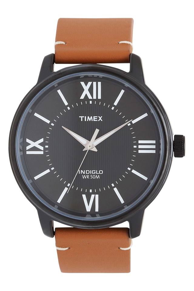 Buy TIMEX Mens Indiglo Black Dial Analogue Watch TWEG18308 Shoppers Stop