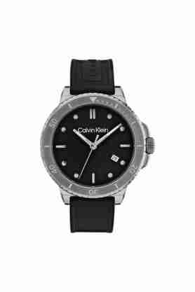 Buy CALVIN KLEIN Sport 3Hd Black Dial Silicone Analog Watch for Men -  25200207 | Shoppers Stop