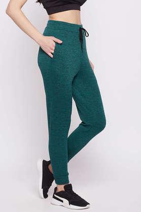 Buy CLOVIA Comfort Fit Active Joggers in Teal Green