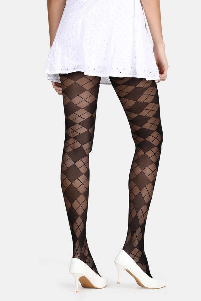 Black Diamond Pattern Tights 1 Pack