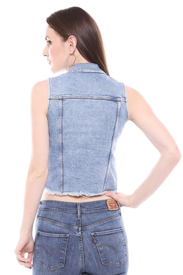 Women's sleeveless jackets with on sale pockets