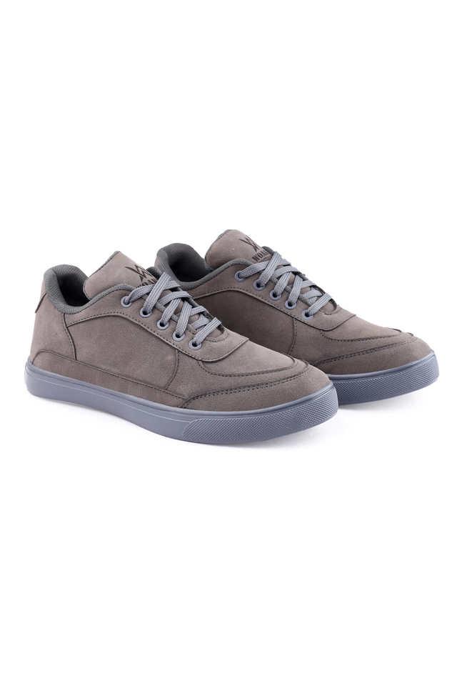 Synthetic on sale leather sneakers