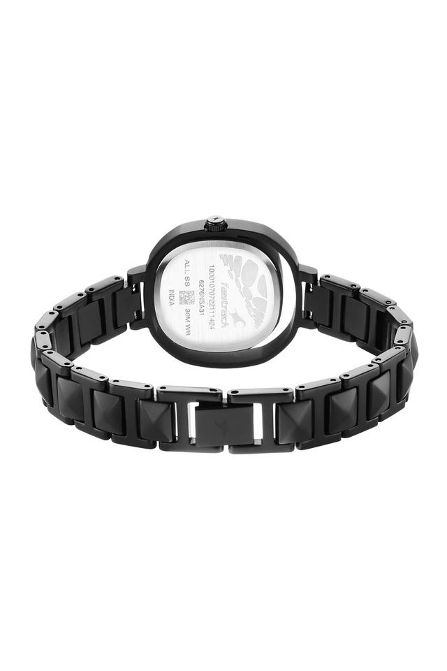 Black metal watches cheap for womens in titan