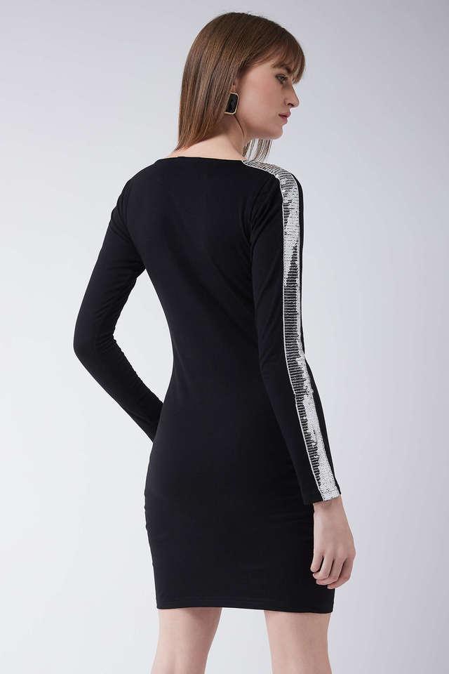 Miss chase cheap black bodycon dress