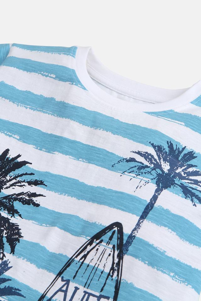 Buy INTUNE White Beach Vibes Only Cotton T-shirt for Boys