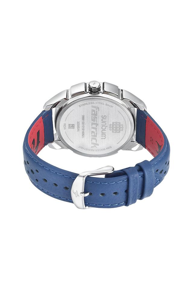 FASTRACK SUNBURN WATCH – BLACK AND BLUE DIAL WITH PU STRAP – GHADIWALE