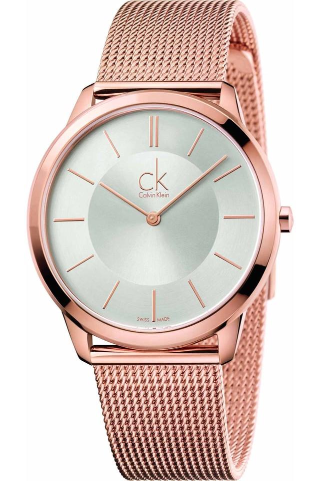 Buy CALVIN KLEIN Minimalistic Multi Rose Gold Dial Stainless Steel Analog  Watch for Women - 25200176 | Shoppers Stop