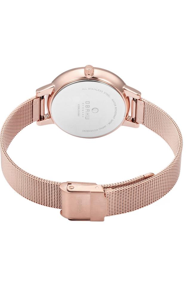 Obaku rose gold outlet watch