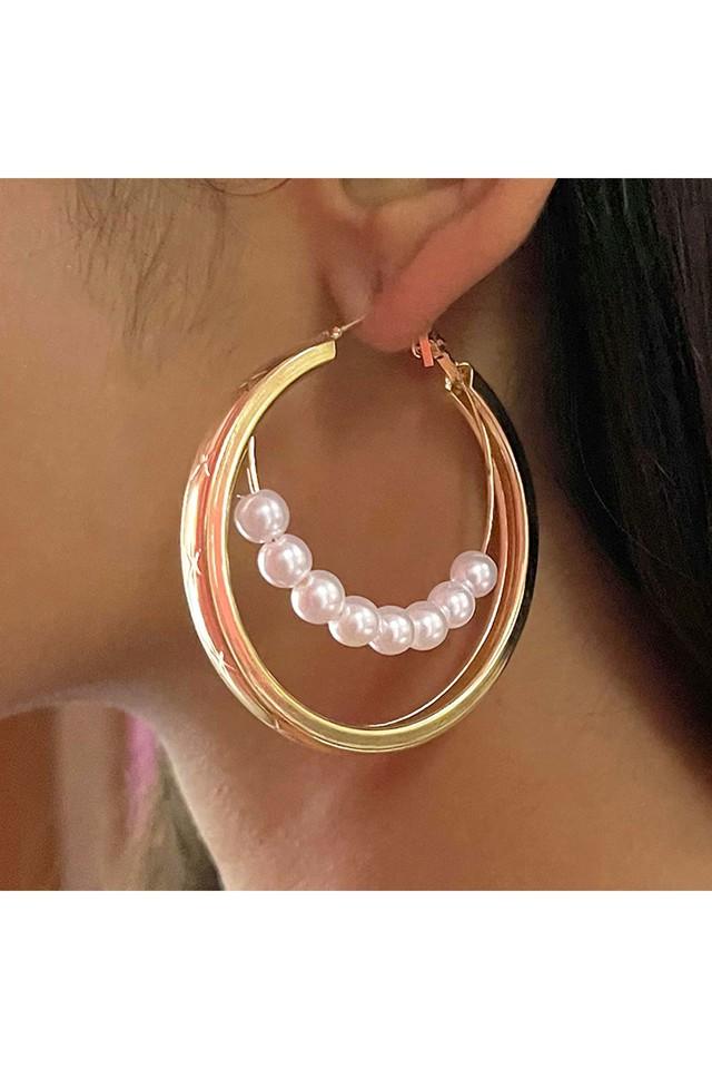 Layered hoop deals earrings gold